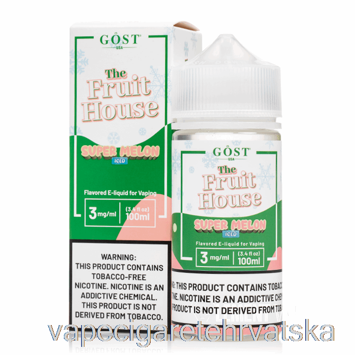 Vape Cigarete Iced Super Melon - The Fruit House - Gost Vapor - 100ml 0mg